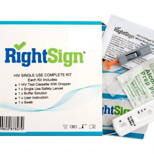 Right Sign HIV Rapid Test Single-Use Complete Kit