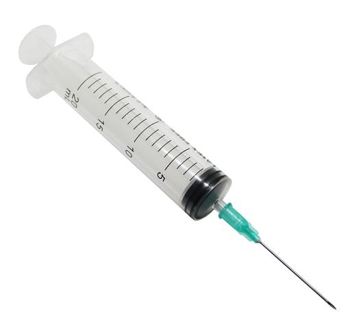 Syringe with needle 20ml/21G