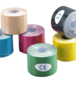 Tape Kinesiology Cotton 50mmx5m - Various Colours Black Blue Orange