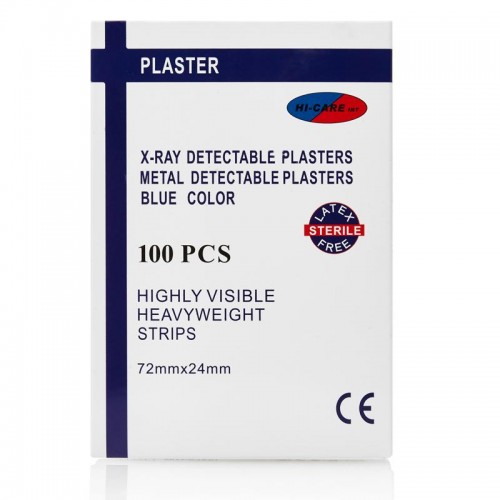 Plaster Strips Blue Xray 100s Hi Care