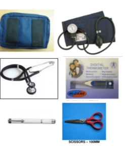 Nurses Medical Kit  Red - Now With Scissors
