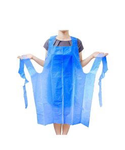 Plastic Apron 100's 10 Microns Blue